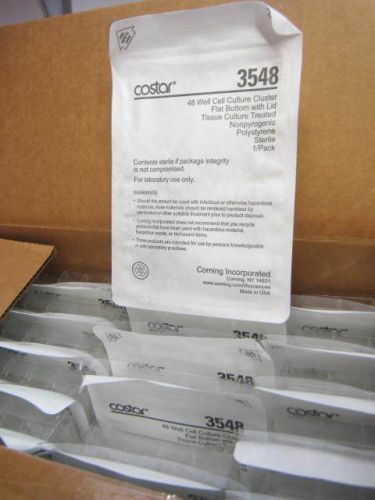 Lot of 10, CORNING COSTAR 3548 48-WELL CELL CULTURE CLUSTER STERILE
