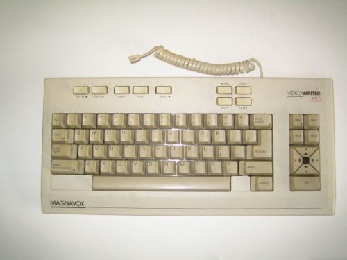 Vintage Magnavox Video Writer Computer desk top Key board for parts