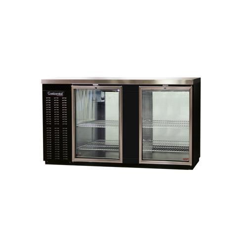 Continental refrigerator bbc69-gd-pt back bar cabinet, refrigerated for sale