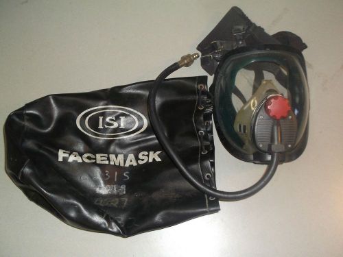 FIREFIGHTER MASK ISI SIZE SMALL INCLUDES BAG PARKER HOSE 5159-4 NETTING