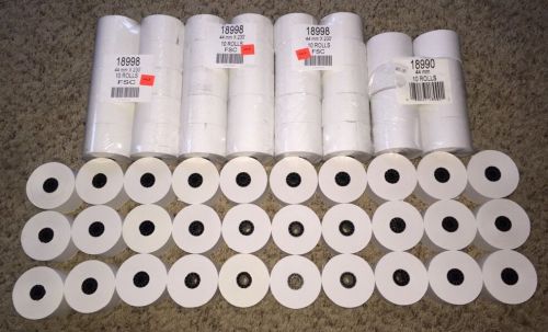 (68) 44mm (1 3/4&#034;) x 230&#039; THERMAL CASH REGISTER RECEIPT POS PAPER ROLL Lot Of 68
