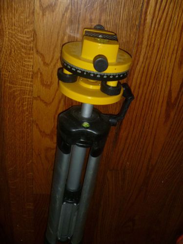 Laser Rotary Tri Pod Stand Kit unmarked surveying equipment yellow lot
