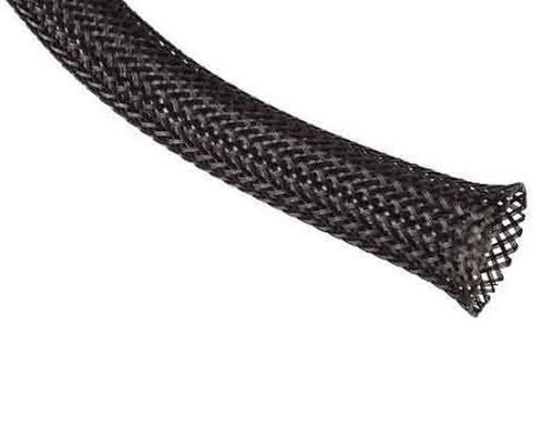 Techflex PTN0.25BK25 Flexo PET General Purpose 1/4-inch Braided Cable Sleeve ...