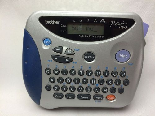 Brother P-Touch- PT1180- Thermal Label Maker/With Half Of Clear Laminated Tape