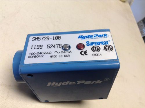 Hyde Park SM572B-100 Ultrasonic Sensor SuperProx 100-240 VAC SM572B100