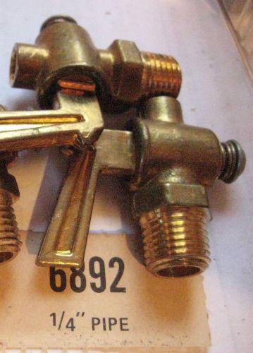 Lot of 2 new weatherhead brass 1/4 inch pipe ground plug drain. low priced. for sale