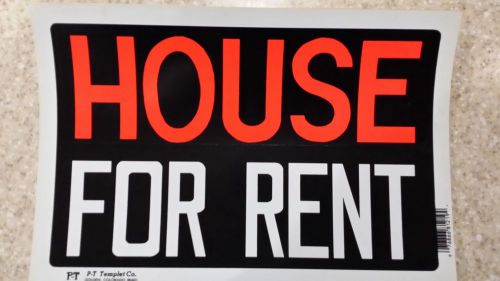 &#034;House for Rent&#034;   plastic sign 8&#034; x 12&#034;&#034; Lot of 3