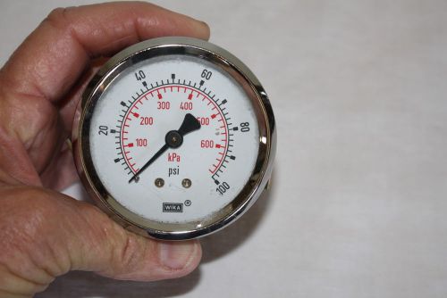 Wika 100 PSI, 600 kPA Pressure gauge, new not in box, with mounting brackets