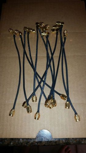 Lot of 12 SMA(m)-SMA(m) Semi-Flexible/Bendable Cables, 7&#034;, Great Shape