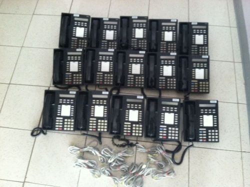 ONE LOT OF 15 AVAYA LUCENT AT&amp;T 8410D OFFICE DISPLAY PHONES