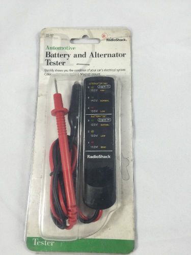 Radio Shack Battery Tester for Automotive Batteries and Alternators Free Ship