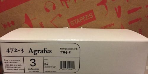 One New Box Of Oce Imagiatics 472-3 Staples