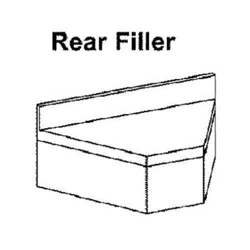 New Krowne 21-RC - 2100 Series 90 Degree Full Corner Rear Angle Filler