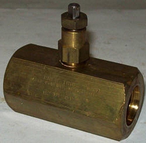Deltrol pneu-trol 1/2&#034; brass needle valve nm30b for sale