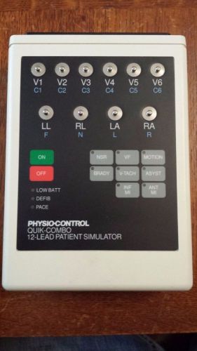 Physio-control quik combo 12-lead patient simulator/tested 806395-1 for sale