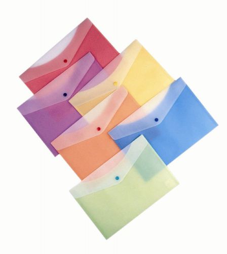 Filexec 1597, 2 Tone, Poly Envelope, Snap Button, Letter Size, Set of 12 in 6 2