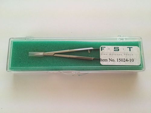 Fine science tools 15024-10 spring scissors straight/sharp/10cm/8mm cut edge for sale