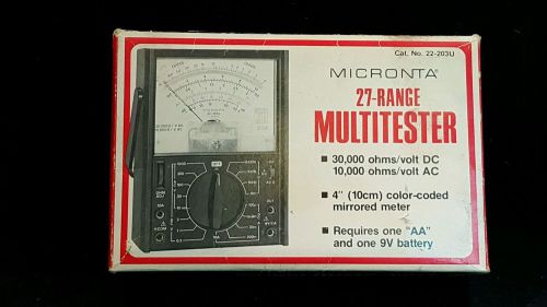 Vintage Micronta 27 range multitester  works
