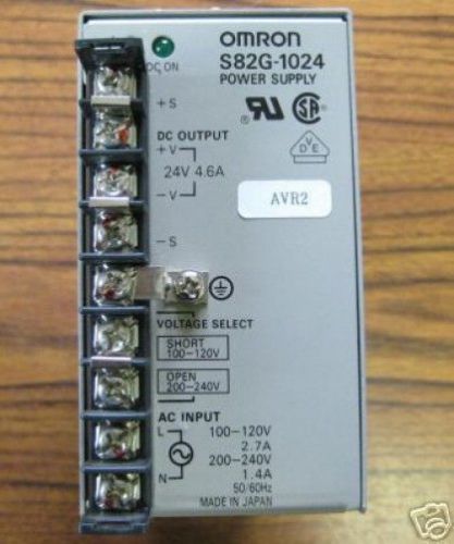 Omron s82g-1024 24v/4.6a power supply s82g1024 plc module for sale