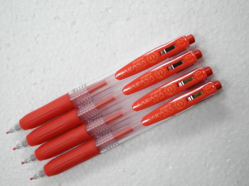 5pcs New Zebra Sarasa Clip 0.3mm ultra fine roller ball gel pen RED(Japan)