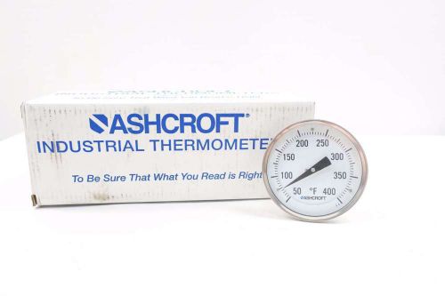 New ashcroft 50ei60r090 thermometer 9in stem 50-400f 5 in 1/2 in npt d530631 for sale