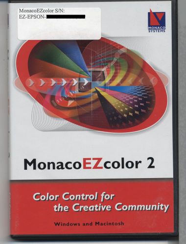 Monaco EZ Color 2 by x-rite. New. Unsealed. Unused. Clean. Manual Included.