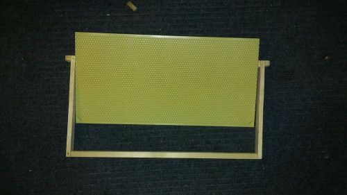 10 Assembled Bee Hive Frame - Crimped Wired Wax Foundation DEEP - Brood Box