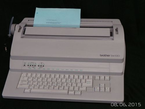 Brother em-530 electric typewriter word processor- tested working free ship for sale