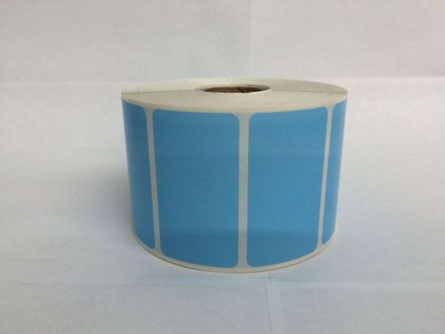 1000 Labels BLUE 2.25x1.25 Direct Thermal Zebra GX420t LP2824 LP2422 LP2844