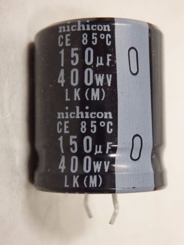 Lot of 99 Nichicon 150 uF 400V 85°C Aluminum Electrolytic Capacitor Snap In (C6)