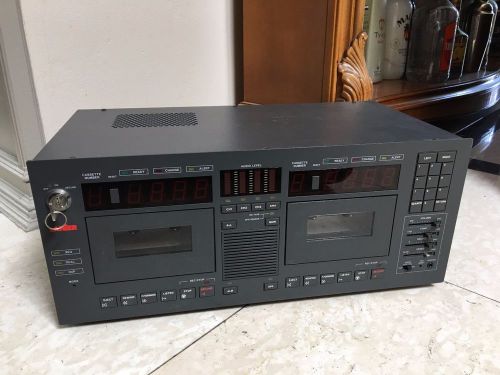 LANIER LCR-5 courtroom conference dictation cassette recorder with key