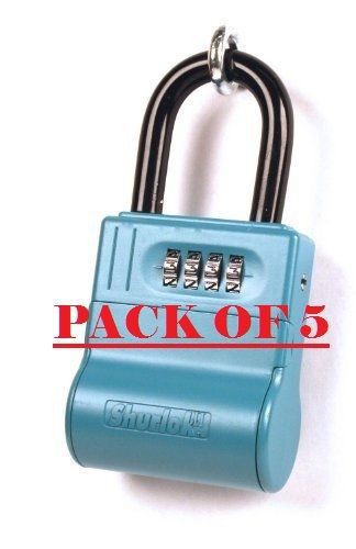 Pack of 5 lockbox key lock box for realtor real estate 4 digit - shurlok sl-600w for sale