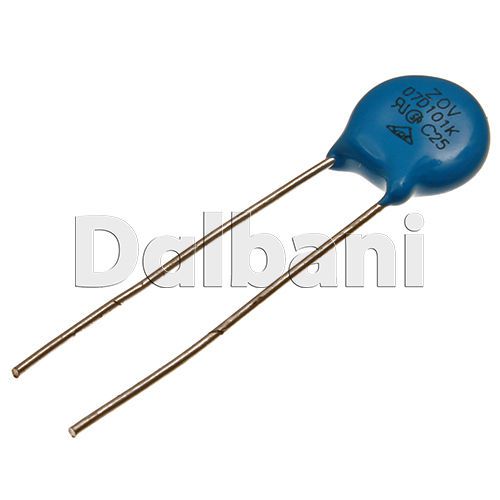 07D101K Metal Oxide Varistor Volt. Dependent Resistor 100V 60V AC 85V DC 7mm 5PC