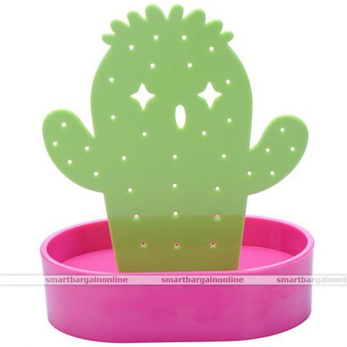 Cactus Display Stand Holder Organizer For 28 Holes Earring Jewelry Show Rack #2