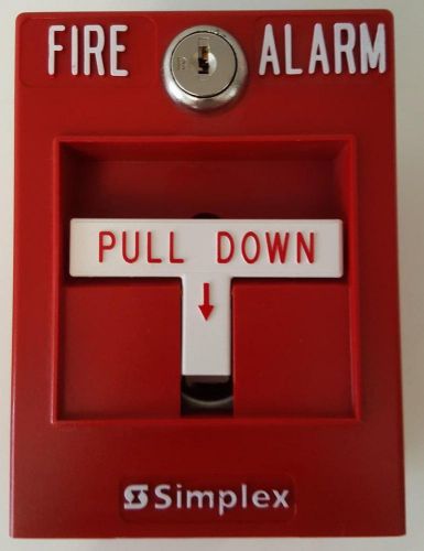 Simplex fire alarm 2099-9288c red manual lever pull station fire alarm for sale