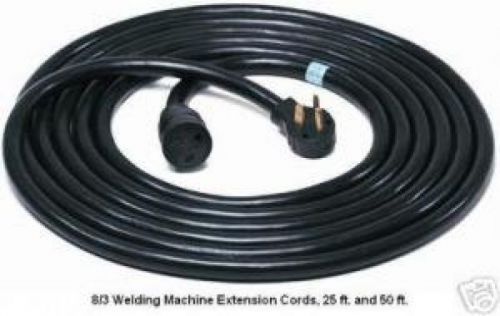 Direct welder cord 25ft cable wire mig tig gas metal arc aluminum welding 8/3 for sale