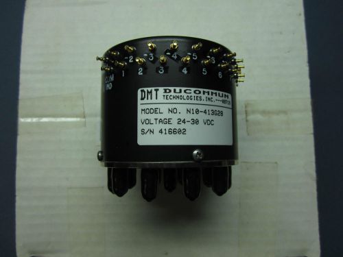 DUCOMMUN DMT N10-413G28 MULTI POSITION 50 OHM TERMINATED SWITCH DC-10.5 GHz  SMA