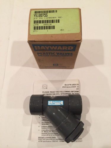 Hayward ys10075s 3/4&#034; pvc y-strainer socket new in box for sale