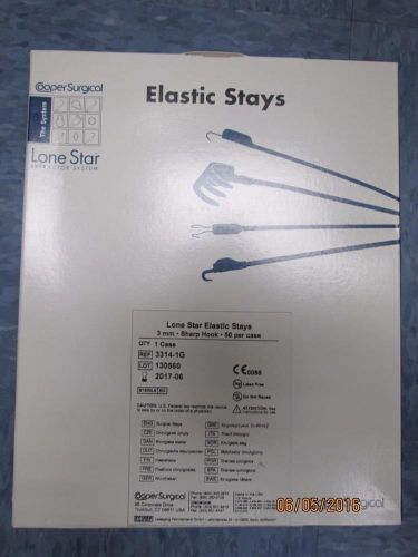 Cooper Surgical Lone Star  Elastic Stays Ref. 3314-1G Box of 50     (1)
