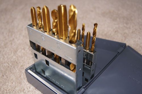 Hertel - metric, tin coating tap &amp; drill sets.usa made for sale