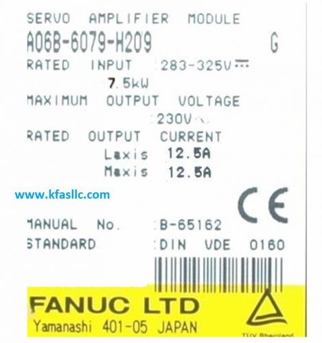 Fanuc Servo Amplifier A06B-6079-H209 or A06B6079H209 REPAIR SERVICE