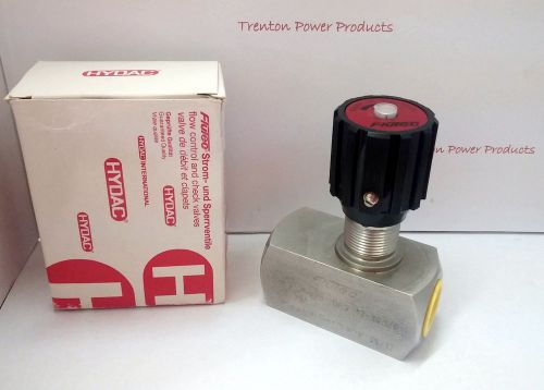 Hydac flutec dvr-12-30.1/0 flow control needle metering valve #705658 oth045 for sale