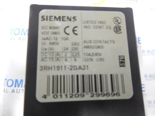 SIEMENS, 3RH1911-2GA31