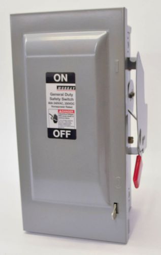 Murray ghn422n safety switch 60a 240-250vdc 3 pole nema type 1 indoor class h for sale