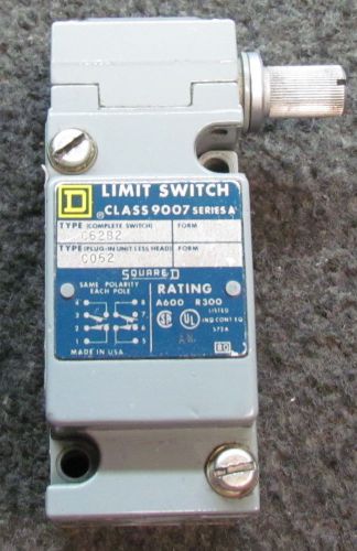 Square D C62B2 Type Co62 NEMA A-600 Limit Switch