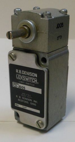 R.B. Denison 10A Series A Limit Switch C2-JD05 600VAC NNB