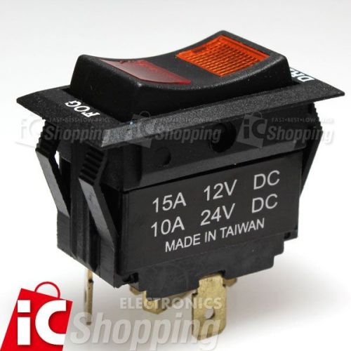 1pc of Rocker Switch , Fog/Driving Light 4P 15A125V 10A24V DC , MADE IN TAIWAN