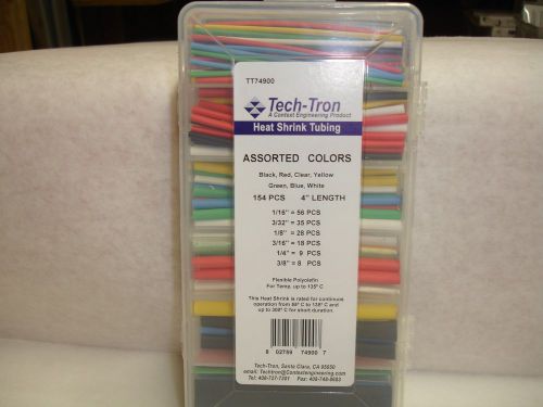 Heat shrink tubing  154 pc 4&#034;  assortment  new for sale