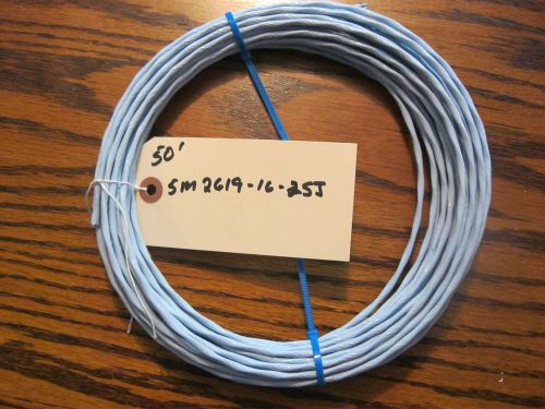 16 AWG SHIELDED TWISTED 2 CONDUCTOR SILVER PLATED AIRCRAFT WIRE 50 FEET