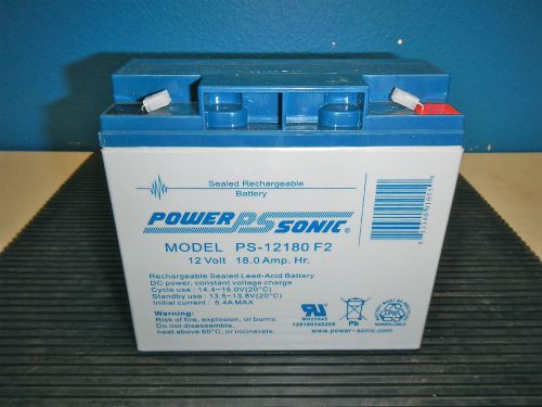 POWER SONIC 12 Volt SLA Rechargeable General Purpose Batteries 18 Amp Hour
